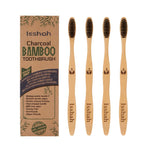 Biodegradable Eco Friendly Natural Bamboo Charcoal Toothbrush Pack Of 4