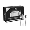 Stately Elegance Designs 300 Piece Gold Plastic Silverware Set Includes 100 Forks 100 Knives And 100 Spoons