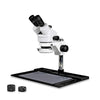 Vision Scientific Vs 10fz Ifr07 Simul Focal Trinocular Stereo Zoom 7x 45x Microscope With Barlow Lens