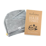 Volatree Microfiber Hair Towel Wrap Quick Magic Hair Dry Hat Neutral Gray