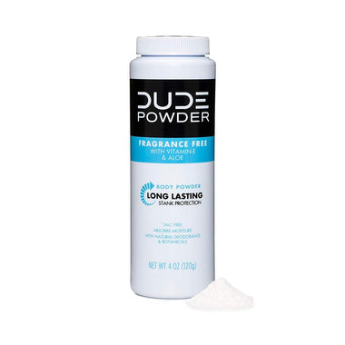 Dude Body Powder Talc Free Formula Corn Starch Based Daily Post Shower Deodorizing Powder For Men