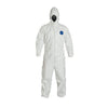 Dupont Tyvek 400 Ty127s Disposable Protective Coverall With Respirator Fit Hood And Elastic Cuff