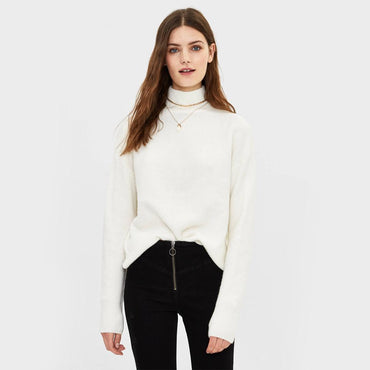 High Neck Sweater Woman