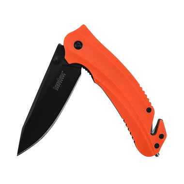 Kershaw Barricade 8650 Multifunction Rescue Pocket Knife With 3 5 Inch Stainless Steel Blade