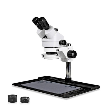 Vision Scientific Vs 10fz Ifr07 Simul Focal Trinocular Stereo Zoom 7x 45x Microscope With Barlow Lens